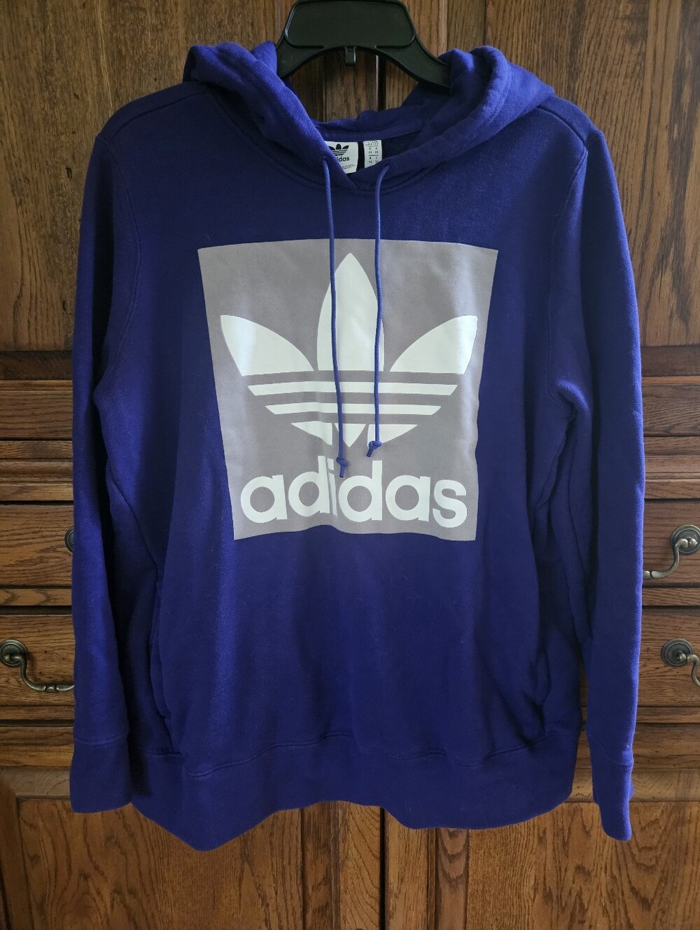Adidas Originals Trefoil Womens L Hoodie Collegiate Purple